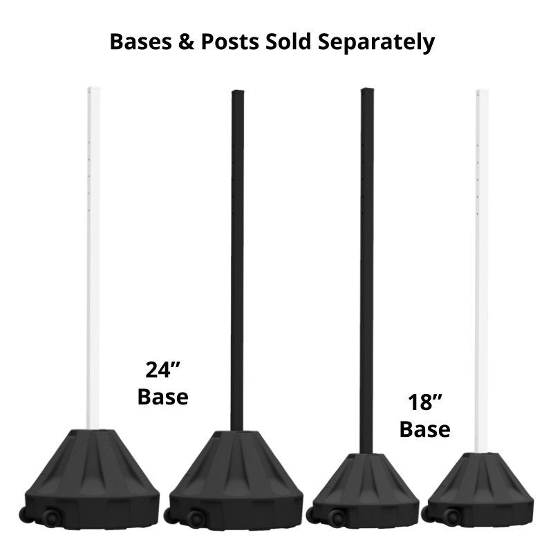 Poteau de signalisation portable Roll-A-Post™ (base seulement)