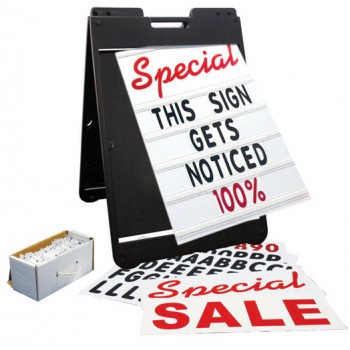 White Changeable Message Board Kit