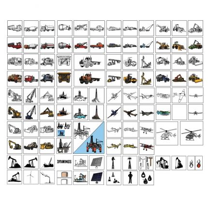 Conceptions de chapeau haut de forme - Vector Heavy Machinery & Oil Field