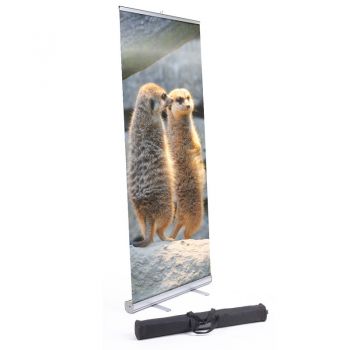 DI Meerkat Roll Up Banner Stand - 33in x 78in