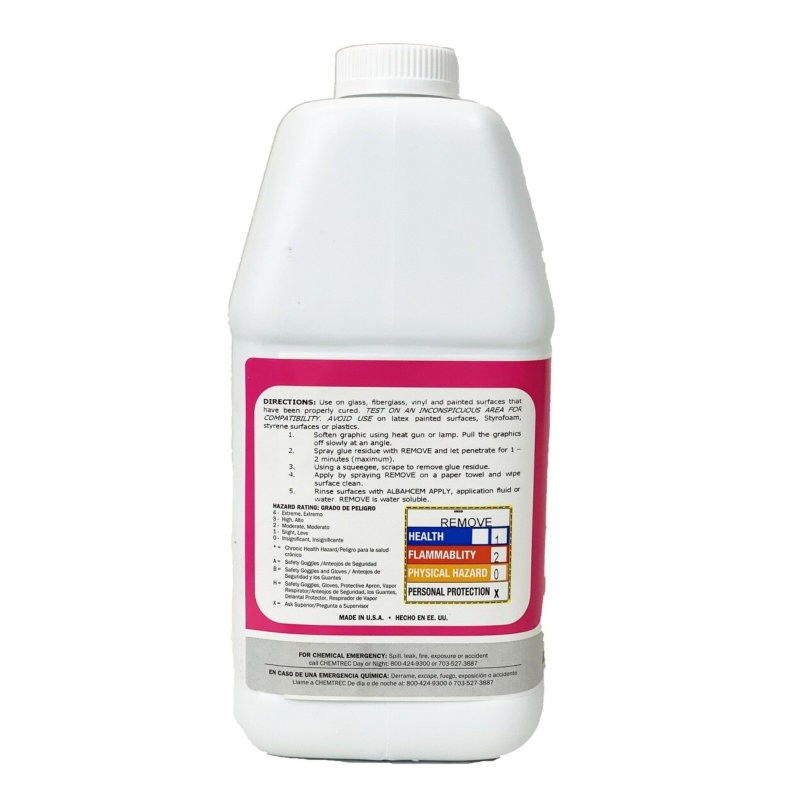 AlbaChem® REMOVE Dissolvant pour adhésif pour vinyle