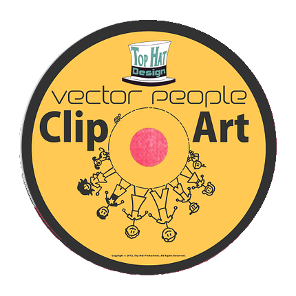 Conceptions de chapeau haut de forme - Collection de personnes vectorielles