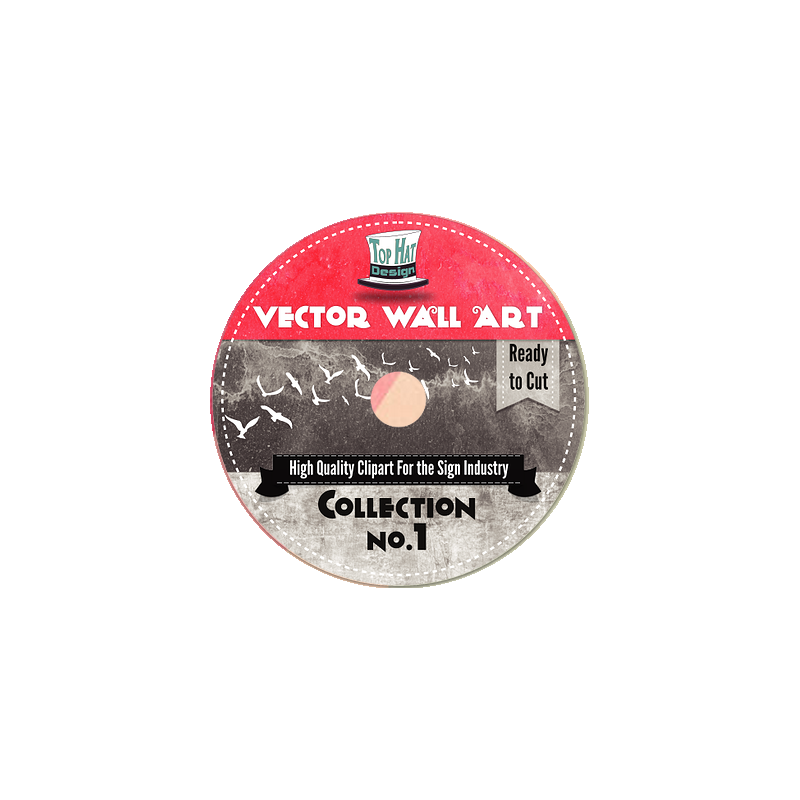 Conceptions de chapeau haut de forme - Collection d’art mural vectoriel v. 1