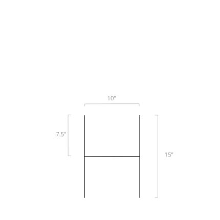 ProStakes SS4 Mini H-Wire Sign Stakes