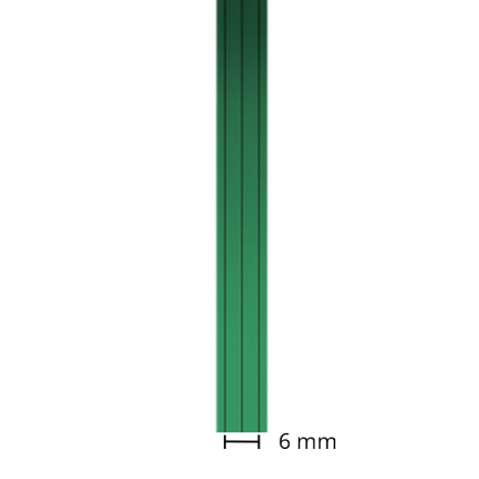 Ruban sans couteau espacé de 6 mm Tri Line