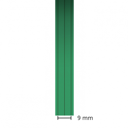 Ruban sans couteau espacé de 9 mm Tri Line