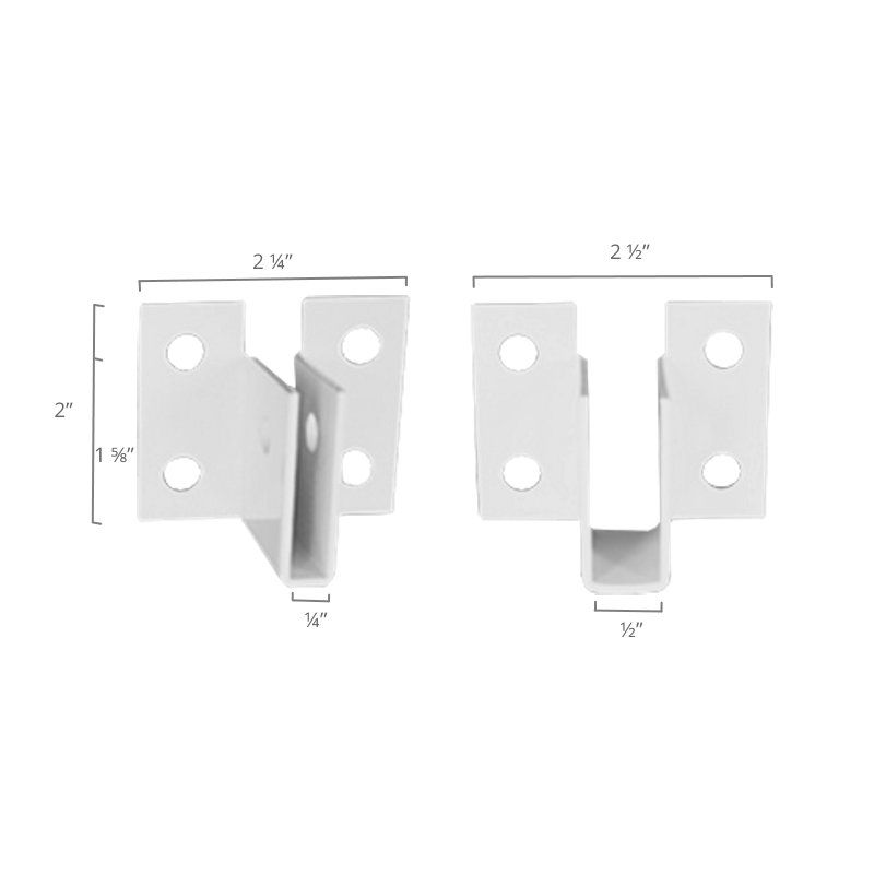 Support en U - Aluminium enduit de poudre